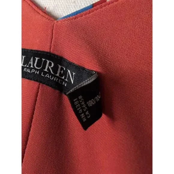 Lauren by Ralph Lauren Georgette floral jersey v neck maxi wrap dress 12 - Picture 7 of 9